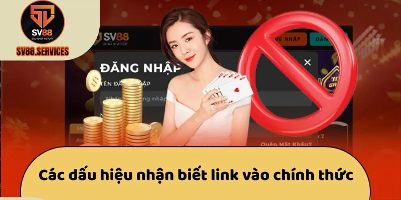 Các dấu hiệu nhận biết link vào chính thức